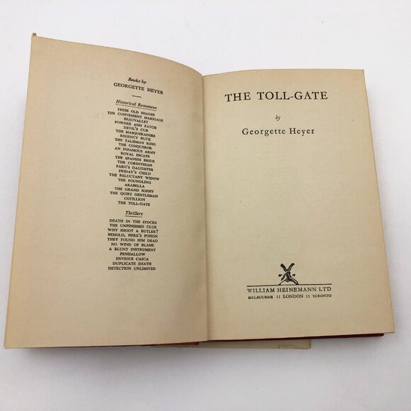 The Toll Gate Georgette Heyer 1954 First Edition HBDC - Picture 7 of 12